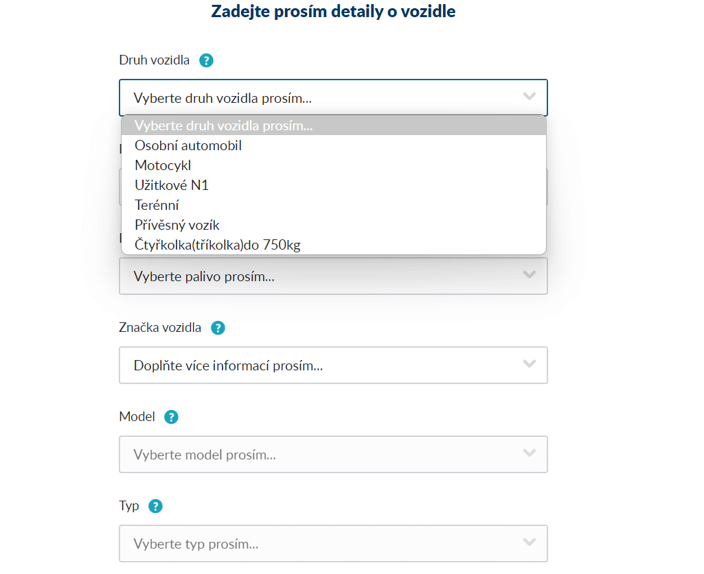 Uniqa Povinne Ruceni Typ Vozidla